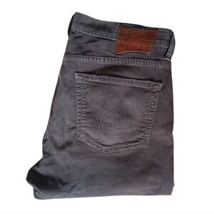 Citizens of Humanity The Gage Corduroy Grey Pants Mens 33 Cords Stretch
